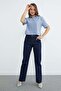 Striped Oversize Crop Shirt - 4