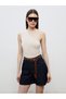 Two Mt Shop Quality Soulife Beige Linen Look Plain One Shoulder Sleeveless Women's Blouse