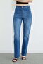 High Waist Cut-Cut Jeans - 2