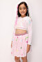 Light Pink Star Sequin Girls' Skirt - Dena - 3