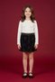 Floral Elastic Waist Glittery Girls' Skirt