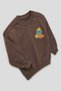 Children's Cotton Colorful Printed Oversize 3-Strand Sweatshirt - 2