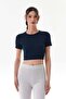 Basic Crew Neck Crop T-Shirt
