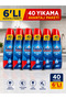 All-In-One Dishwasher Detergent Gel Liquid 1000 ml X 6 Pcs 40 Washes+ Sleepy Lilyum 100-Pack Wet Towels - 2