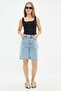 Half Snap Strap Crop Bodysuit - 6