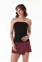 Basic Strapless Bustier with Side Slits - 2
