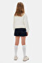 8-14 Years Old Opiration Navy Girl's Suit-Ecru - 2