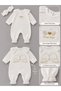 Baby Girl Long Sleeve Seasonal Wing Detailed Bandana Jumpsuit - 3