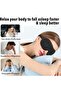 3D Sleep Mask Blindfold Sleeping Aid Soft Memory Foam Eye Mask for Sleeping Travel Blockout Light... - 4