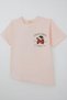 Girl's Short Sleeve T-Shirt Strawberry Garden Back Print Detailed 9-14 Years Old, Powder - 6