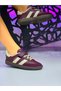 Children's Velcro Lace Waterproof Sports Shoes - Claret Red Beige
