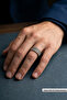 Vintage Knitted Special Design Masculine Adjustable Men's Ring - 2