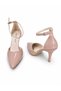 Somo Patent Leather 8.5 cm Belted Pointed Toe Stiletto Thin Heel Women's Shoes - 4