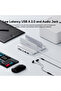 قاعدة توصيل عمودية لجهاز ماك ميني من PULWTOP، محول USB-C مع حاوية SSD، منافذ USB-C 3.2، USB-A 2.0، SD/TF، ومنفذ صوت - 4