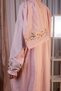 Floral Anti-Sweat Prayer Dress with Headscarf Practical Full Hijab Prayer Dress - 3
