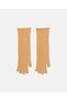 Women's Beren Gloves Beige Fo 5523 Apricot Color Angora and Viscose Content, Fingerless Long Winter Gloves - 2