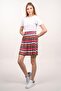Elastic Waist Silvery Pleated Skirt (B20-160607)