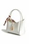 Women's Chain Strap Scarf Detailed Zippered Shoulder and Hand Bag – Tracking Detachable Strap - 8