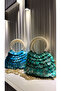 Handmade Sequined Pearl Handle Shoulder Bag (25X20Cm) - 4