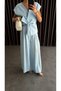 Baby Blue Tie-Up Vest Set - 7