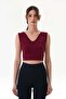 Basic V-Neck Crop Body - 6