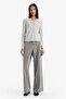 Slim Fit Buttoned Collar Rib Knit Long Sleeve T-Shirt G3490Ax25Wn - 2