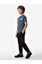 Crew Neck Short Sleeve Printed Cotton Striped T-Shirt - 3