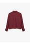 Crepe Fabric Buttoned Classic Collar Long Sleeve Shirt - 7