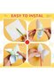 10pcs 10pcs DIY Paper Pinwheel Bulk White Blank Paper Pinwheel Craft Kits Boys Girls Summer Activiti - 3