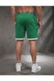 Men's Green Star Casual Sports Shorts Slim Fit Quick Dry Stretchy Cappa Fabric - 4