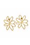 Minimalist Flower Model Steel Women's Earrings - 2