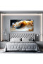 Gold Wave Abstract Wall Art (60x120 cm) Wrap Framed Modern Canvas 100 % cotton Print - 2