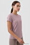 Dusty Rose Basic Short Sleeve Standard Fit O Neck Women's T-Shirt - 97144 - 3