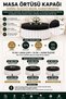 Dertsiz Round Tablecloth Cover |   For Wedding, Event, Organization, Hotel, Restaurants and Home - 3