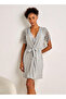 Slip Dress Sleeveless with Robe and Thongs - 3