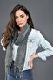 Unisex Gray Denim Grinding Cotton Scarf - 6