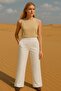Striped Palazzo Pants with Pockets - 3