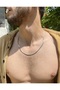 Italian Silver Flat Snake Necklace 316 L Steel Men's Women's Chain - 2