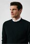 Crew Neck Regular Fit Wool Patterned Knitwear Sweater - 2