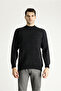 Half Turtleneck Slim Fit Slim Fit Patterned Wool Knitwear Sweater - 3