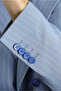7 Drop Slim Fit Striped Double Breasted Jacket - 6