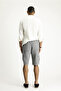 Linen Bermuda with Lace-Up Waist Cargo Pockets - 8682608545910 - 5