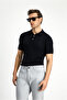 Slim Fit Cotton Polo Collar Knitted T-Shirt - 5