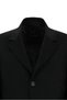 Mono Collar Buttoned Pocketed Wool Piece Patterned Classic Melton Coat - 3