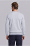 Crew Neck Regular Fit Embroidered Basic Thin Sweatshirt - 5