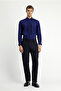 Long Sleeve Classic Pleated Linen Shirt - 3