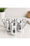 6-Piece Aluminum Cup with Handle for Ayran - 2