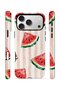 iPhone 17 Pro Vorian Dual Layer Case Watermelon Blush Stripe - 2