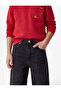 Comfortable Cut Balloon Shape Denim Trousers with Cotton Pockets - 4