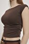 Side Gathered Sleeveless Bodysuit - 5